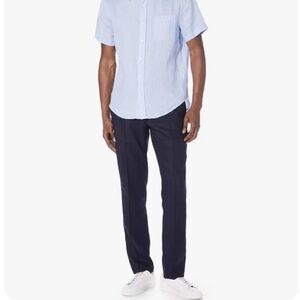 NWT Vince Navy Drawstring Pintuck Track Pants in‎ Coastal Blue Size Large